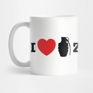 I love blowing up zombies Mug